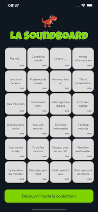 La Soundboard - Liste des sons